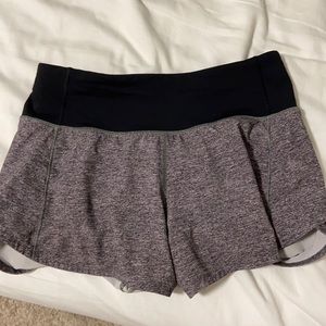 size 2 - 4 inch inseam lululemon shorts